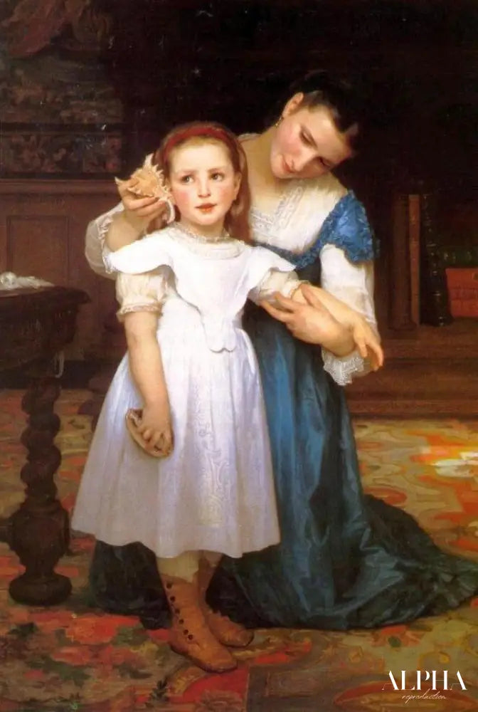 La coquille - William Bouguereau - Reproductions de tableaux et peintures haut de gamme