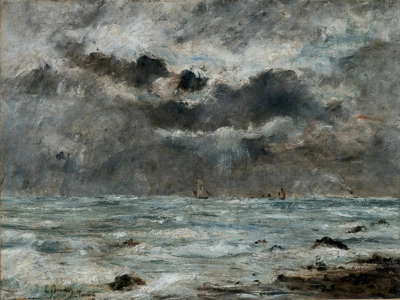 The Coast at Trouville - Eugène Boudin