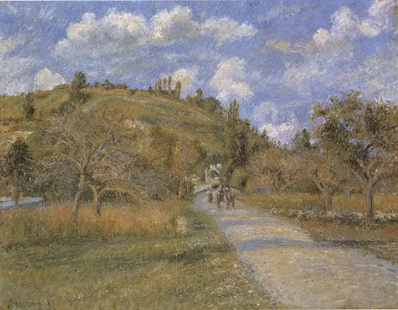 The Coast of Valhermeil, Auvers-sur-Oise - Camille Pissarro