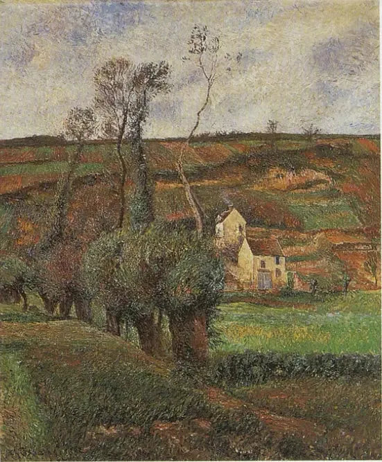 The Lizard Coast at Pontoise - Camille Pissarro