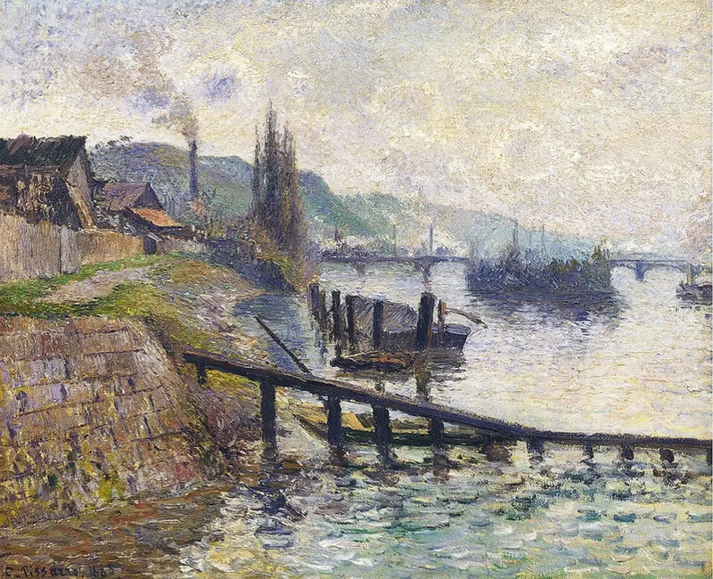 The Côte Sainte-Catherine in Rouen - Camille Pissarro