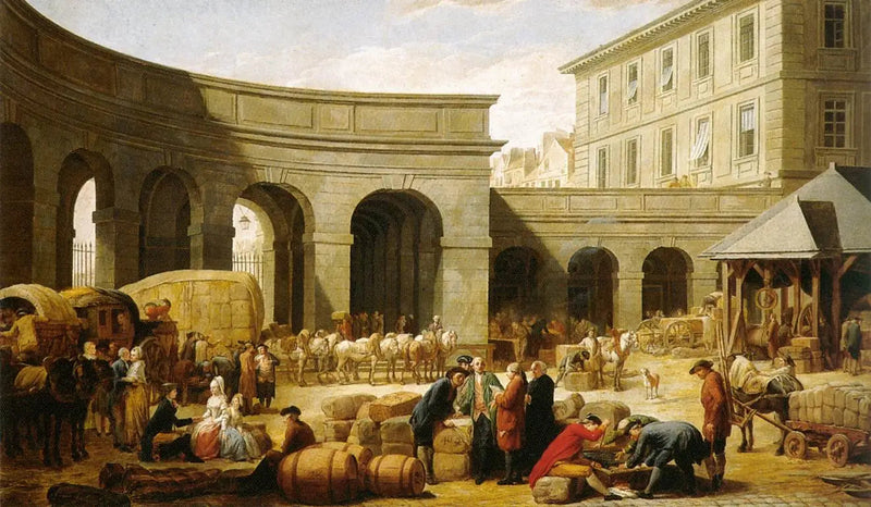 The Customs Courtyard - Nicolas-Bernard Lépicié