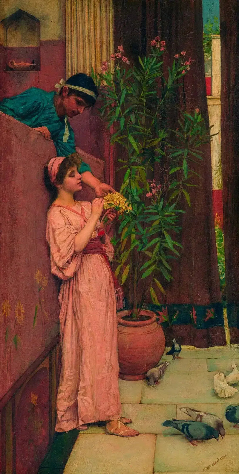 The Court / The Sweet Offerings - John William Waterhouse