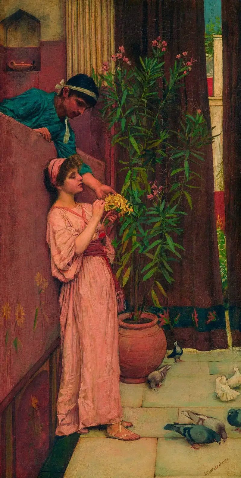 The Court / The Sweet Offerings - John William Waterhouse