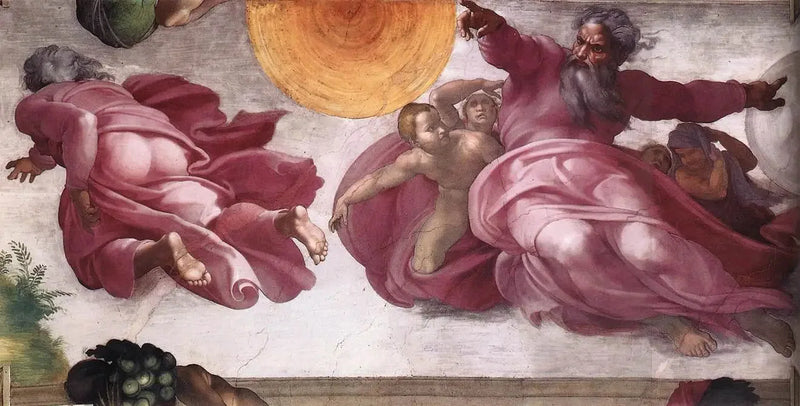 The Creation of Stars and Plants - Michelangelo