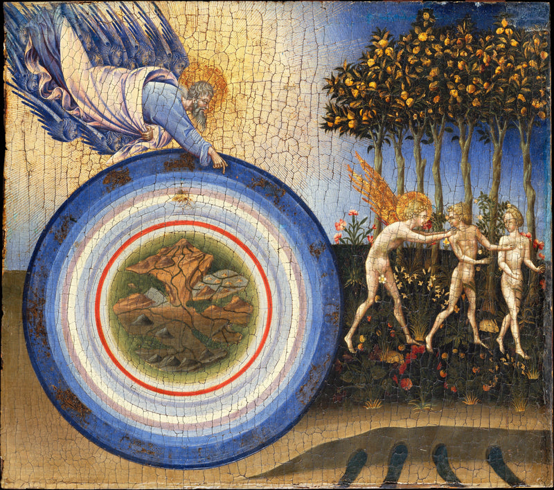 The Creation of the World, and Adam and Eve expelled from Paradise - Giovanni di Paolo