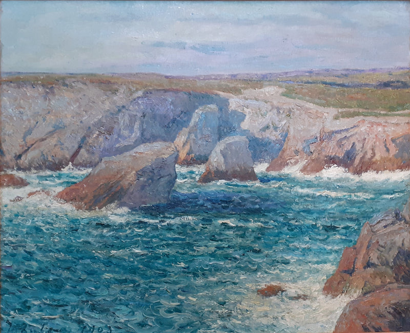 The Cove, wild coast, Quiberon - Maxime Maufra