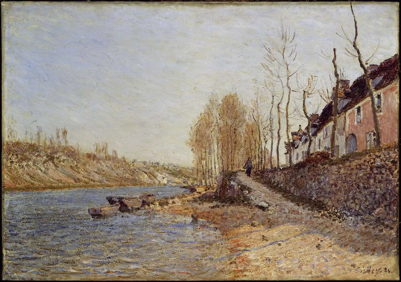 The White Cross at Saint-Mammès - Alfred Sisley