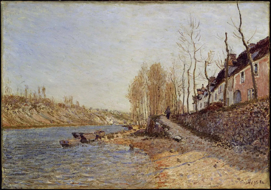 The White Cross at Saint-Mammès - Alfred Sisley