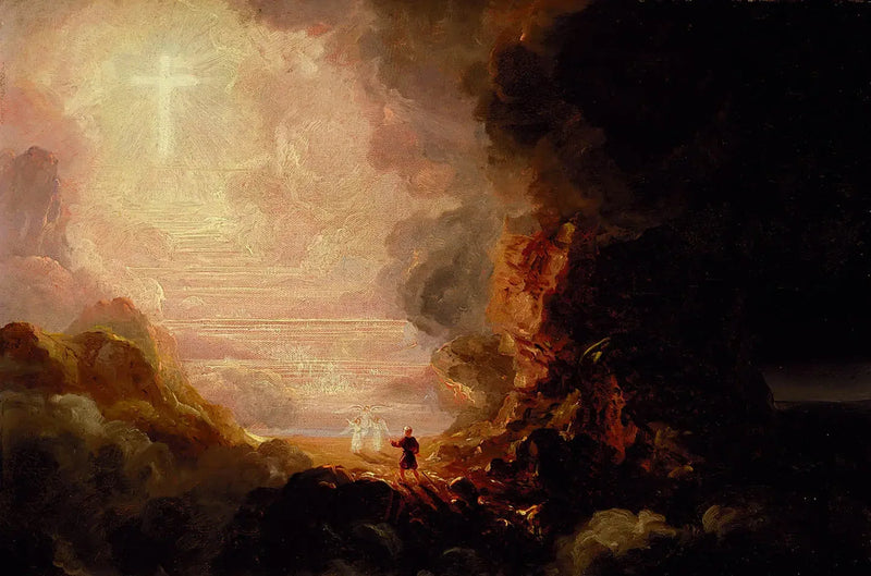 The Cross and the World: the Pilgrim of the Cross at the End of His Journey - Thomas Cole