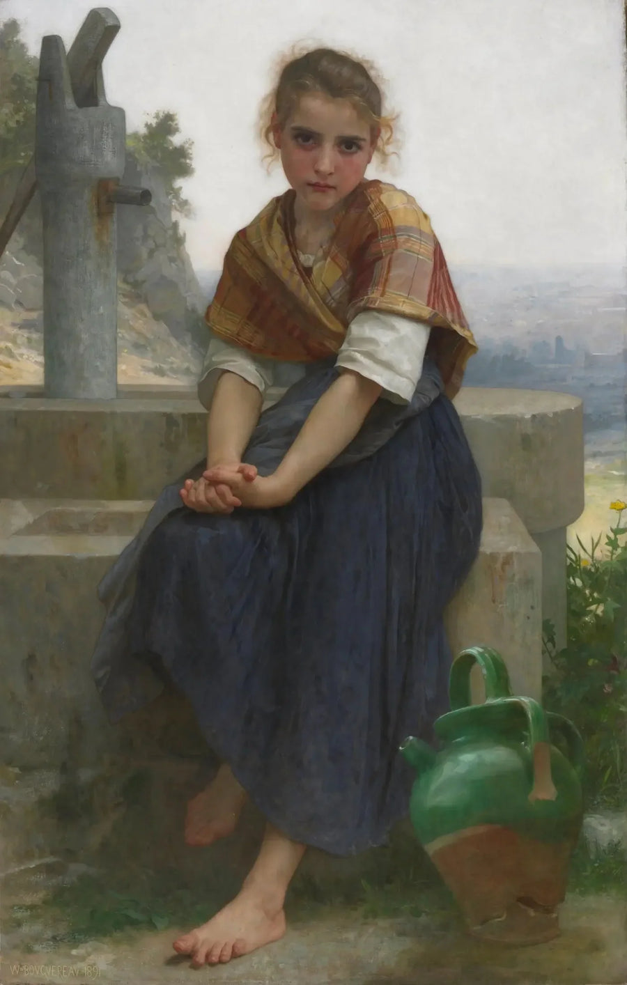 The Broken Pitcher - Bouguereau