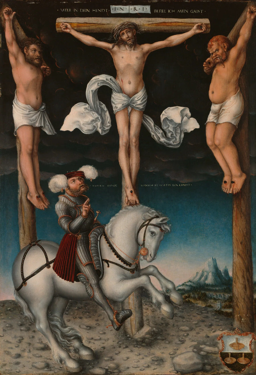 The Crucifixion with the Converted Centurion - Lucas Cranach the Elder