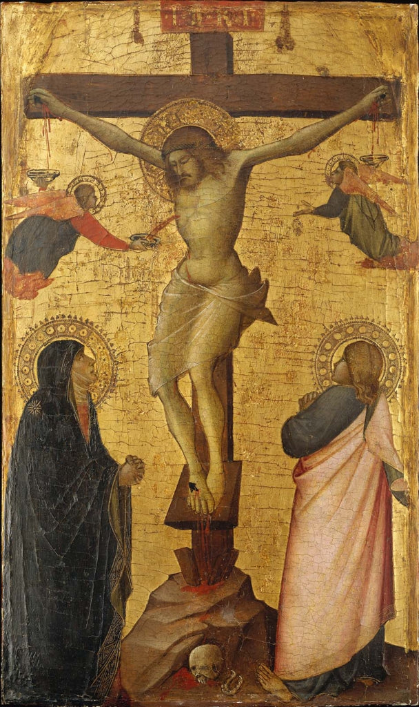 The Crucifixion with the Virgin and Saint John - Agnolo Gaddi