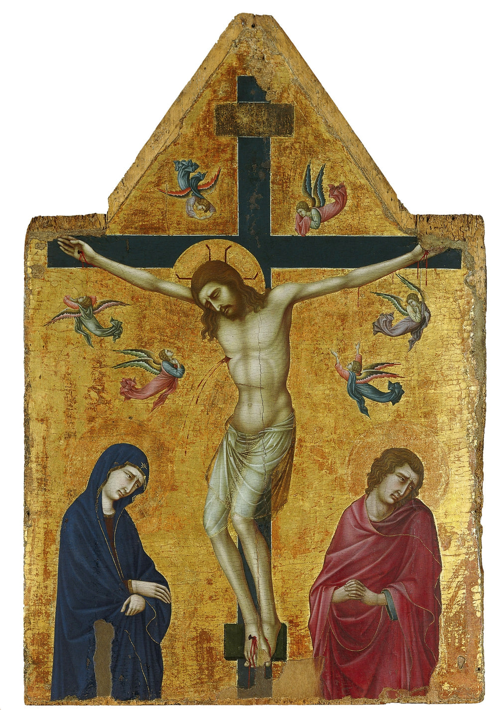 La Crucifixion avec la Vierge saint Jean et les anges - Ugolino di Nerio - Alpha Reproduction