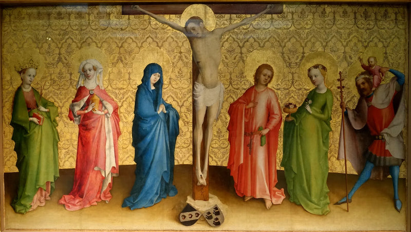 The Crucifixion of Christ with the Saints - Stefan Lochner