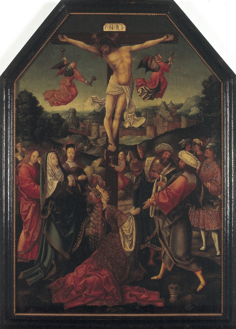The Crucifixion - Jacob Cornelisz van Oostsanen