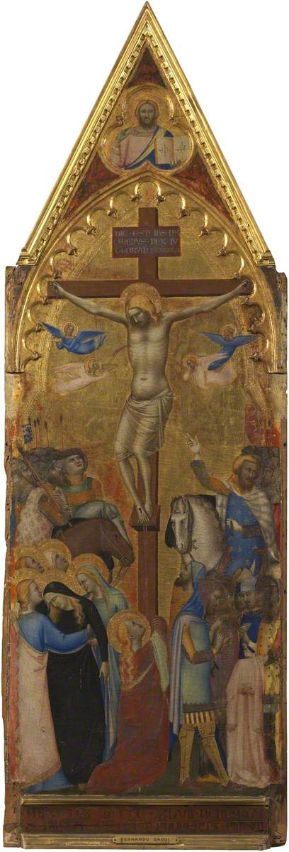 The Crucifixion (polyptych, panel 3 of 5) - Bernardo Daddi