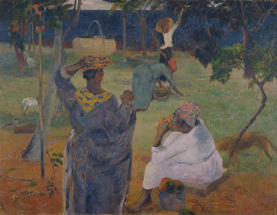The Gathering of Fruits, or At the Mangoes - Paul Gauguin