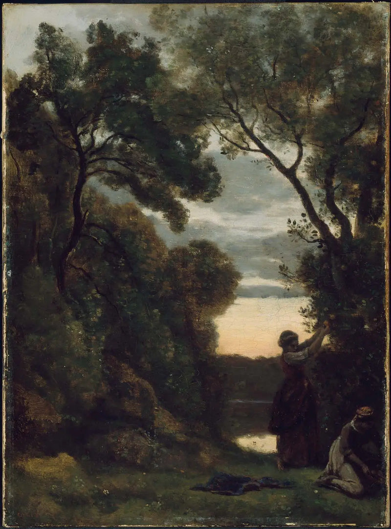The Laurel Harvest - Jean-Baptiste Camille Corot