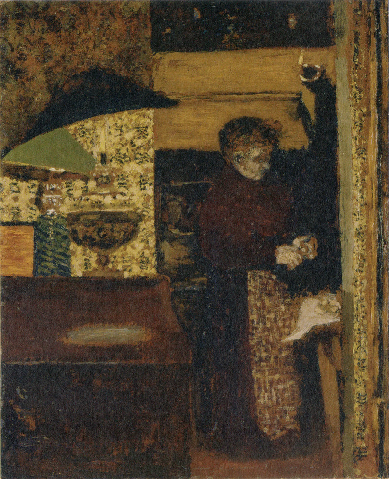 The cook, Madame Vuillard peeling potatoes - Édouard Vuillard