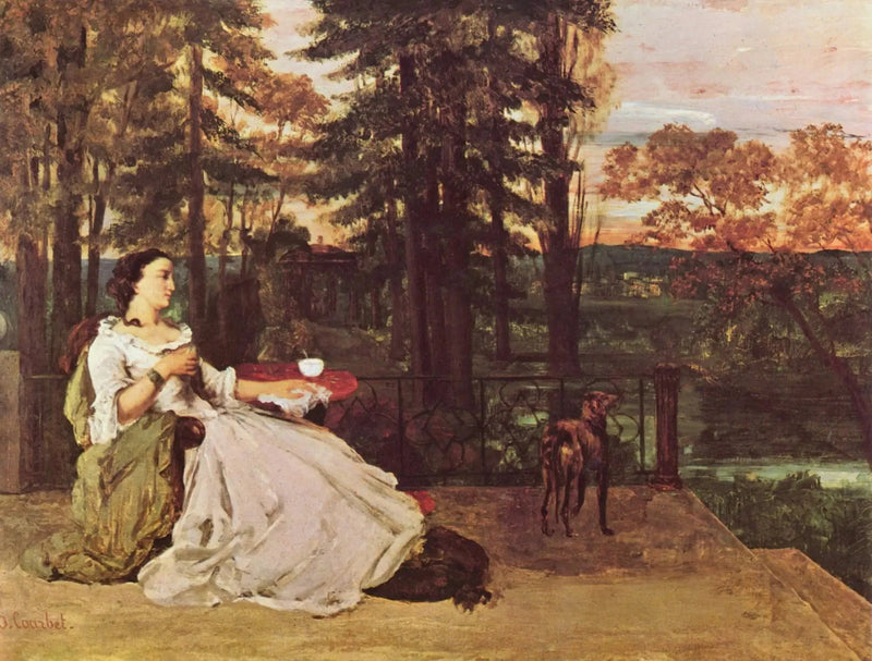 The Lady of Frankfurt - Gustave Courbet