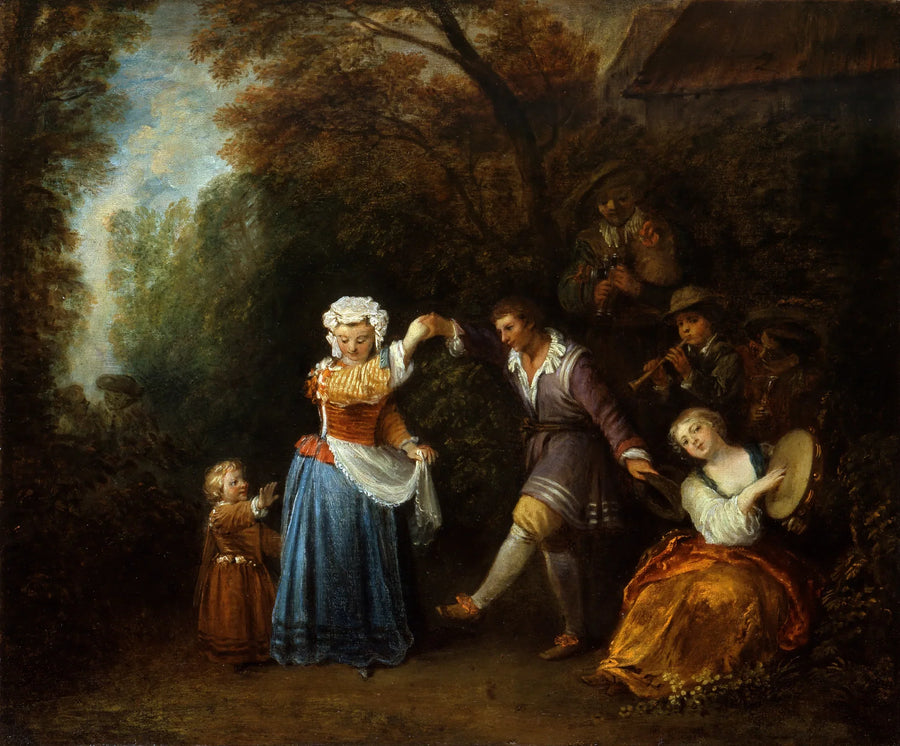 The Country Dance - Antoine Watteau