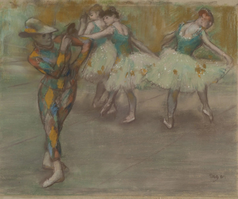 The Dance of Harlequin - Edgar Degas