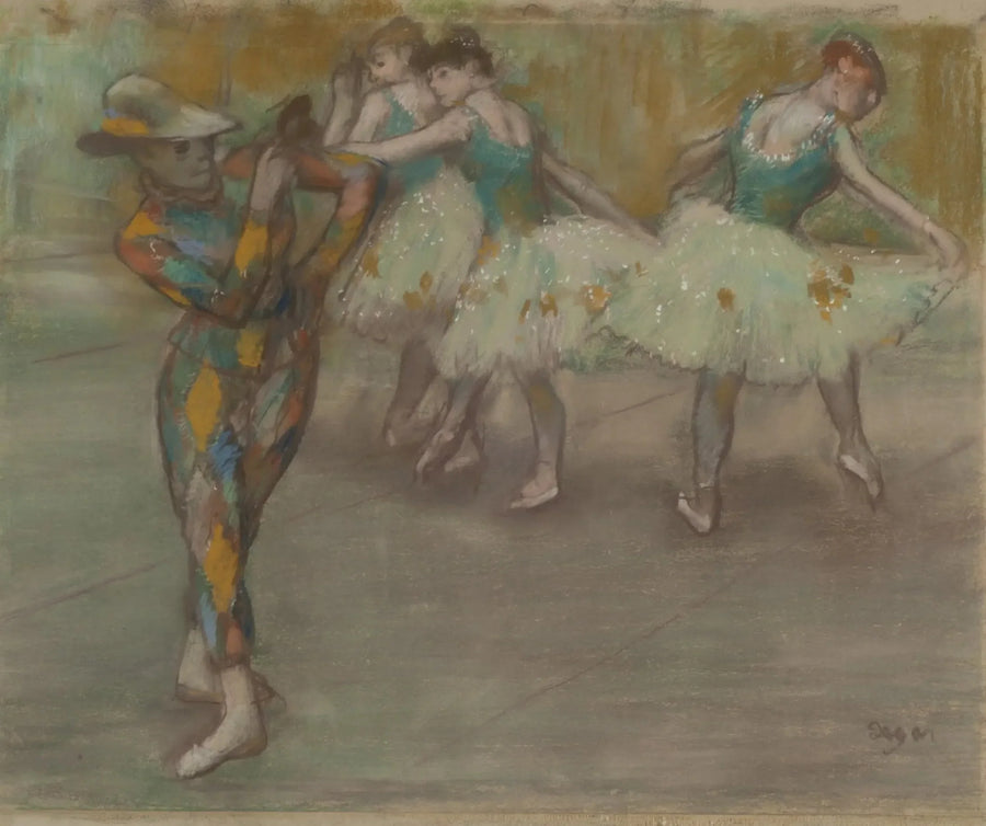 The Dance of Harlequin - Edgar Degas