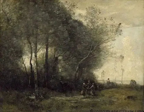 The Dance of the Shepherdesses. Souvenir d'Arleux - Jean-Baptiste Camille Corot