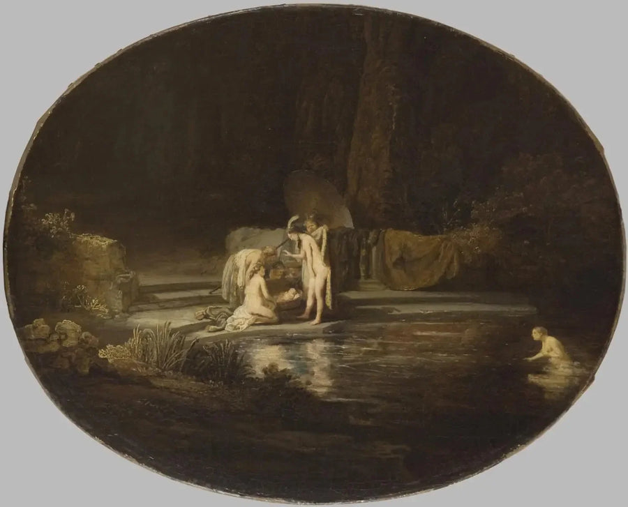 La découverte de Moïse - Rembrandt image 1 copie de tableau peinte à la main