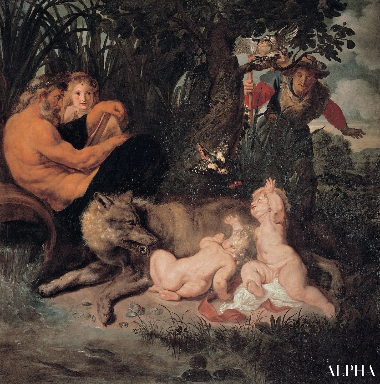 La découverte de Romulus et Remus - Peter Paul Rubens - Reproductions de tableaux et peintures haut de gamme