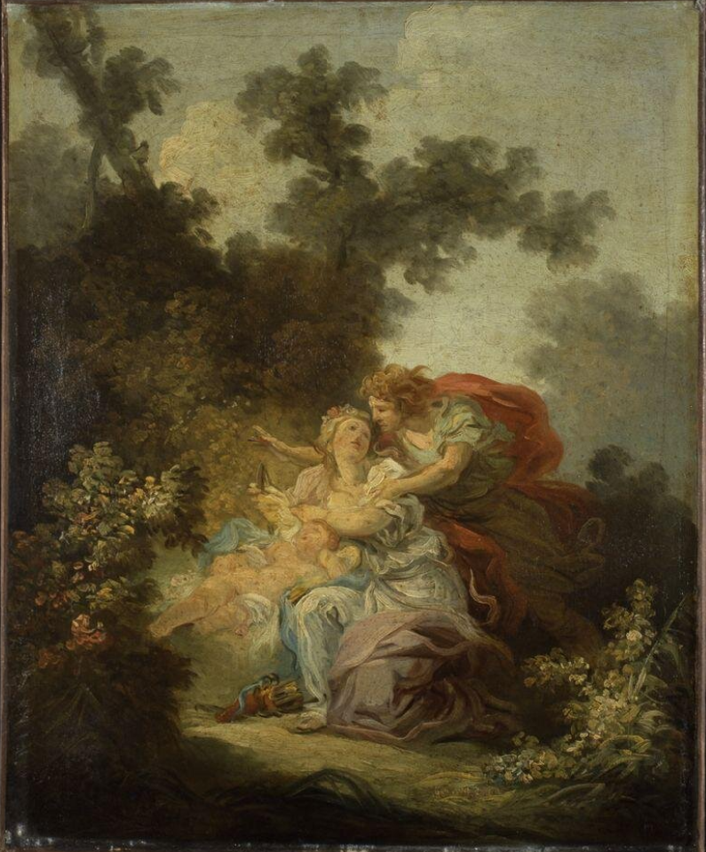 The Defense of Love - Jean-Honoré Fragonard