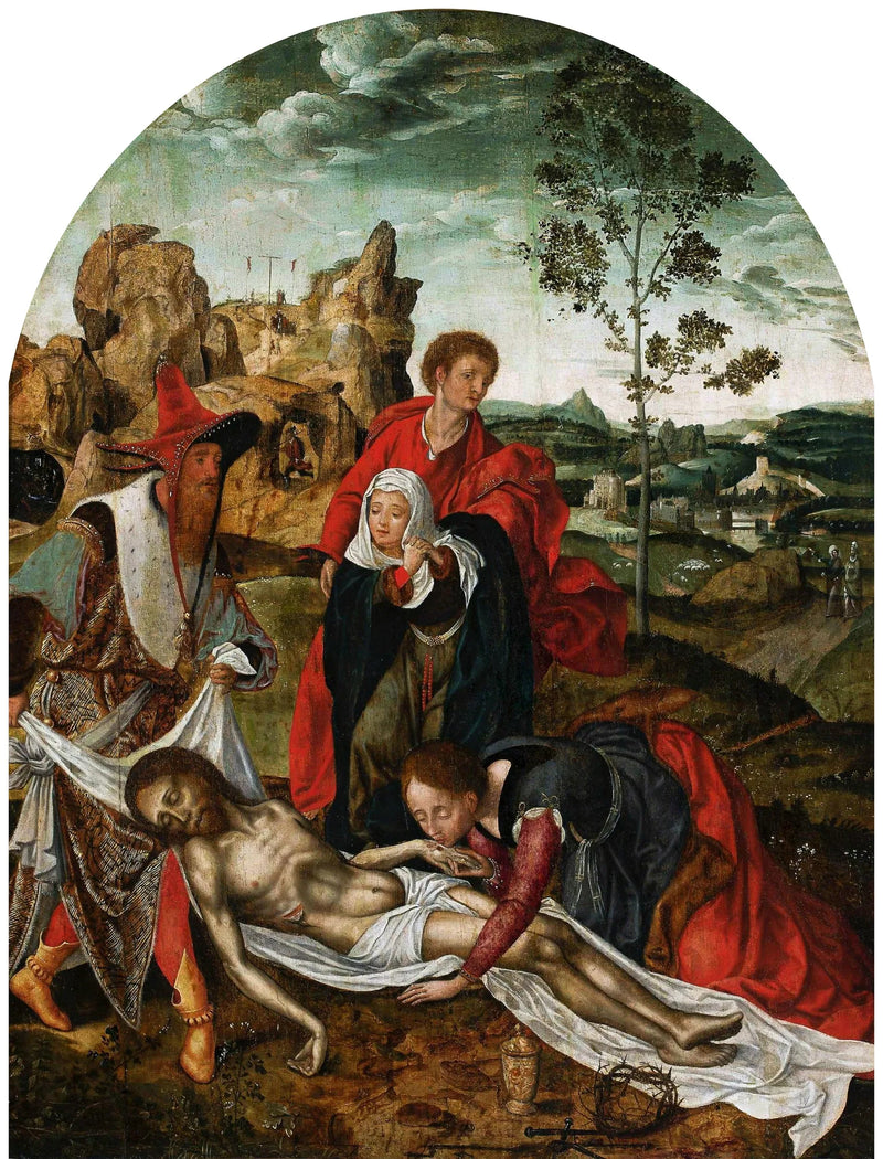 The Lamentation of Christ. - Joos van Cleve