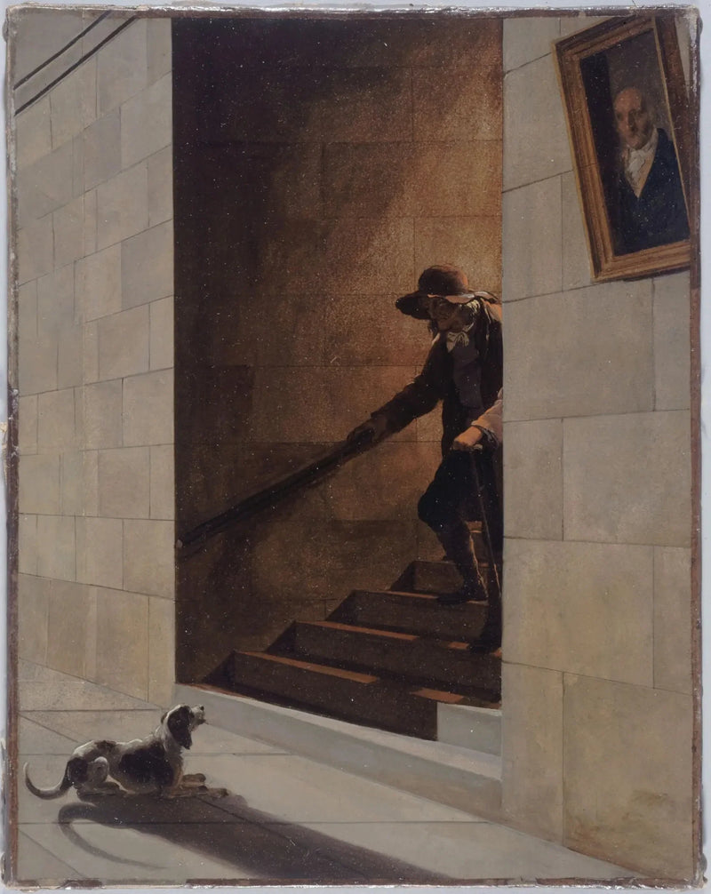 The Descent of the Staircase - Louis-Léopold Boilly