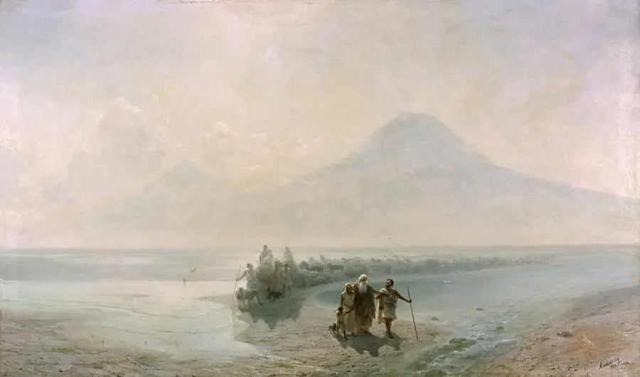 The Descent of Noah from Mount Ararat - Ivan Aivazovsky