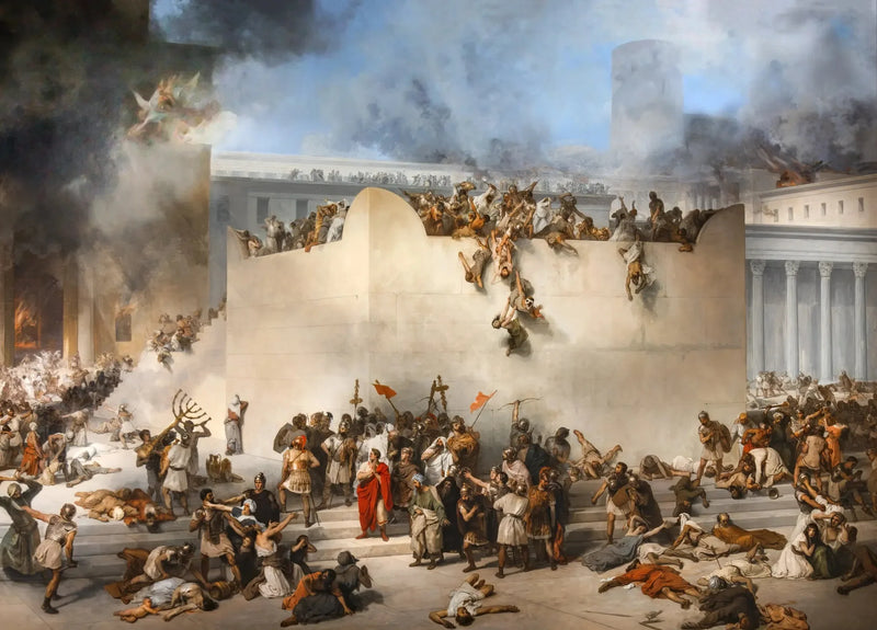 The Destruction of the Temple of Jerusalem - Francesco Hayez