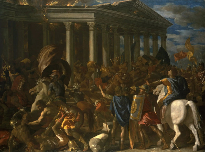 The Destruction of the Temple of Jerusalem - Nicolas Poussin