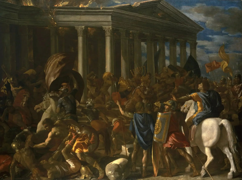 The Destruction of the Temple of Jerusalem - Nicolas Poussin