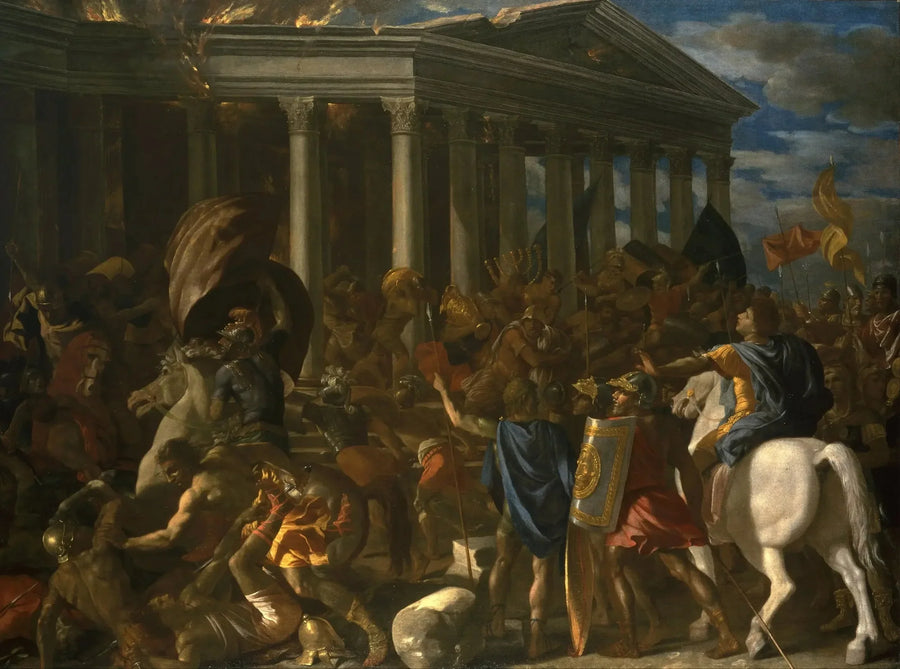 The Destruction of the Temple of Jerusalem - Nicolas Poussin