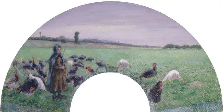 The Turkey Farm - Camille Pissarro