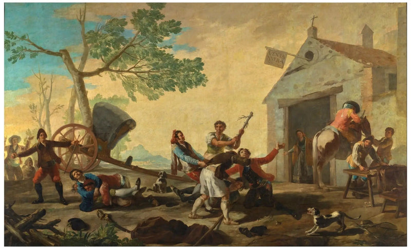 The Dispute at the New Sale - Francisco de Goya