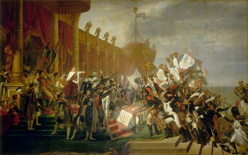 The Distribution of the Eagles - Jacques-Louis David
