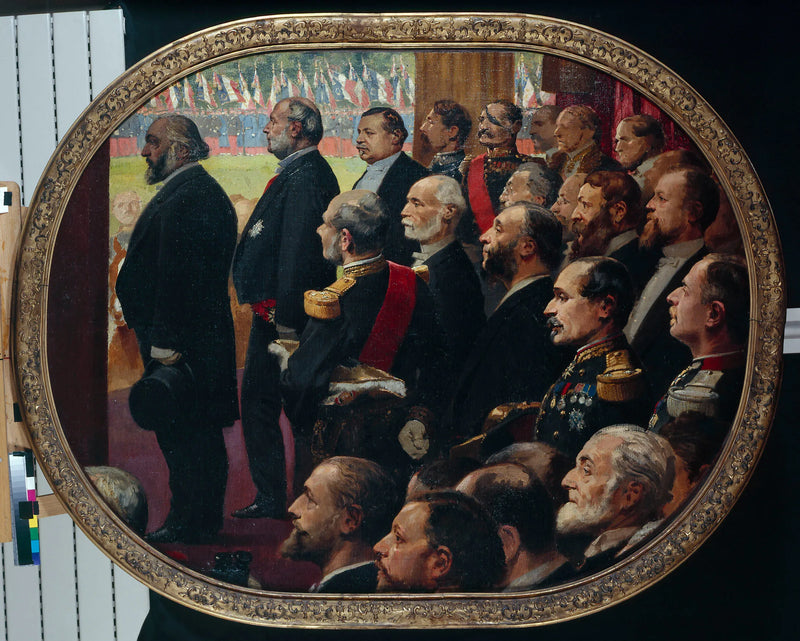 The distribution of flags, July 14, 1880 - Édouard Detaille
