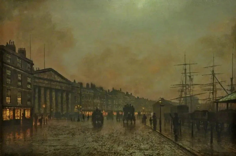 The Liverpool Customs House, view towards the south - John Atkinson Grimshaw