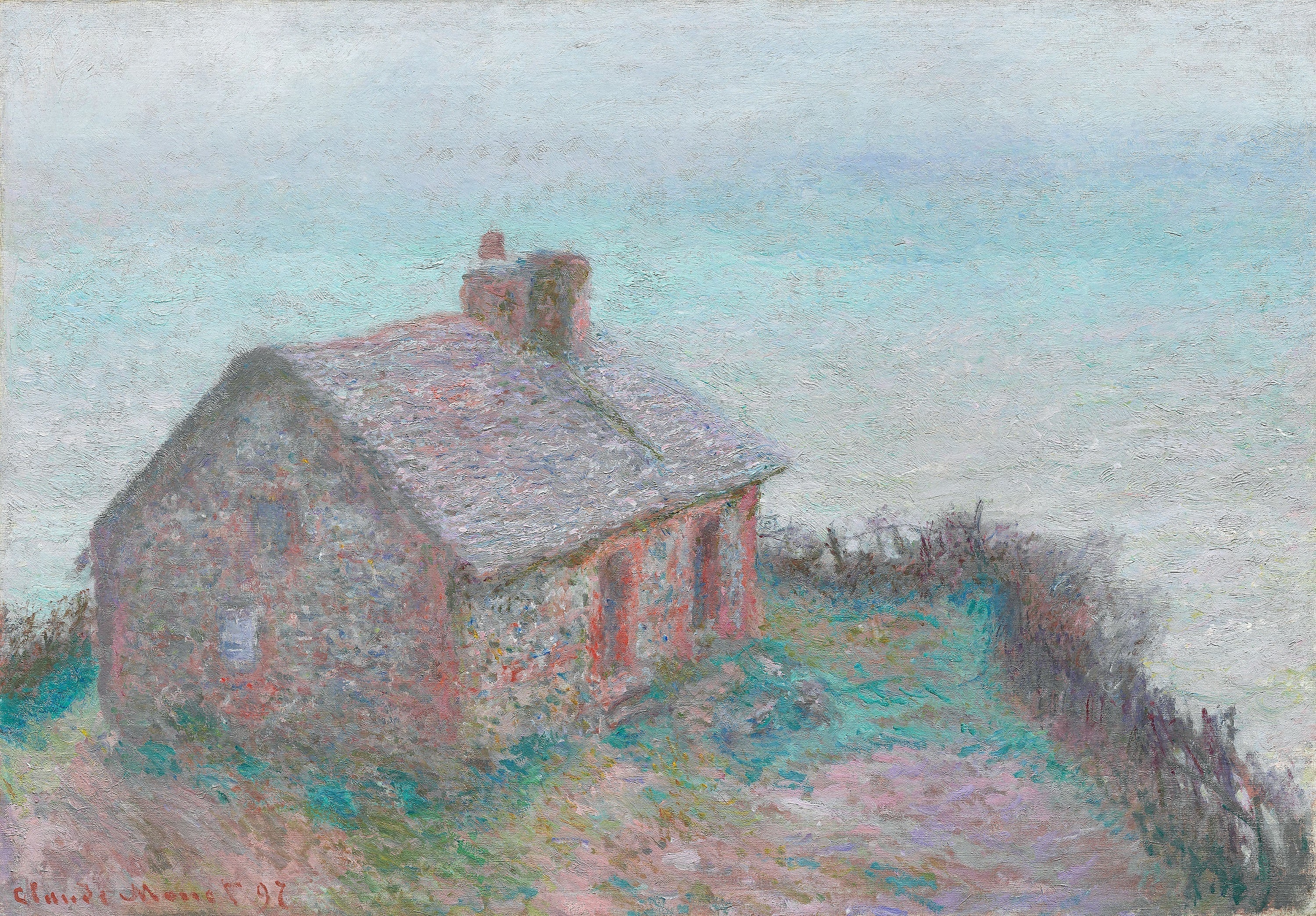Reproduction du tableau « La douane de Varengeville - Claude Monet » par Alpha Reproduction en peinture à l’huile