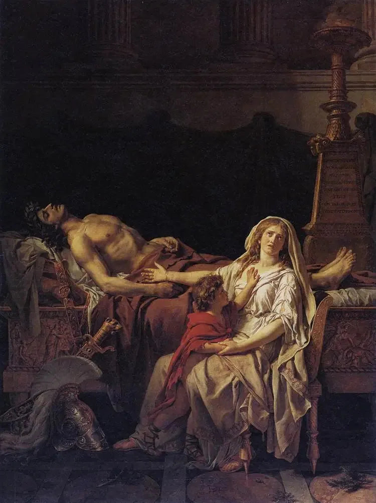 The Sorrow of Andromache - Jacques-Louis David