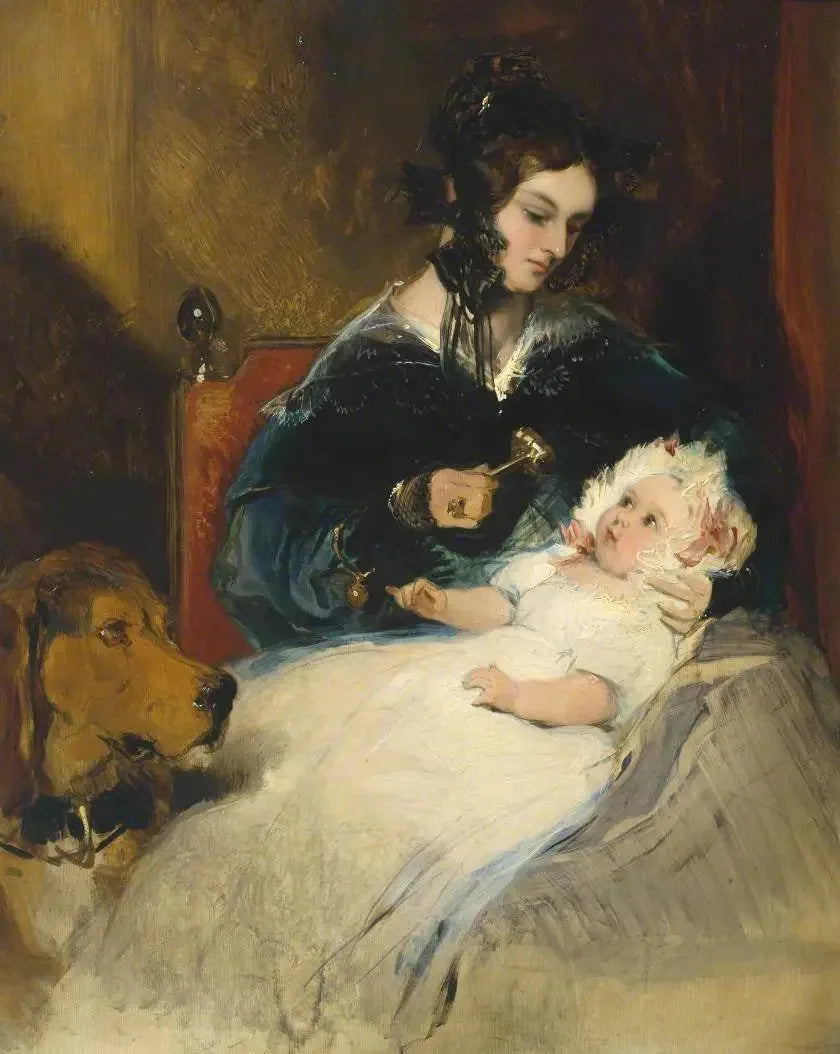 The Duchess of Abercorn and her child - Edwin Henry Landseer
