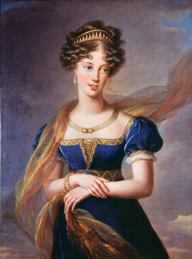 The Duchess of Berry in a blue velvet dress - Élisabeth Vigée Le Brun