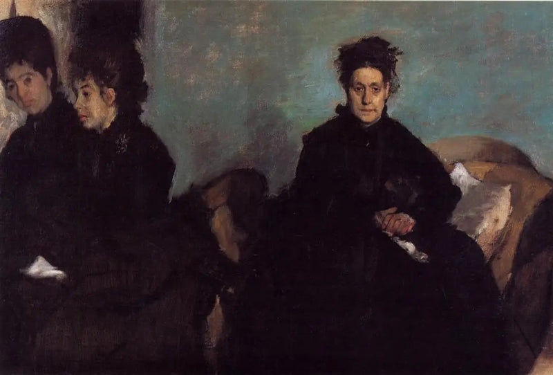 The Duchess of Montejasi with her daughters, Elena and Camilla - Edgar Degas