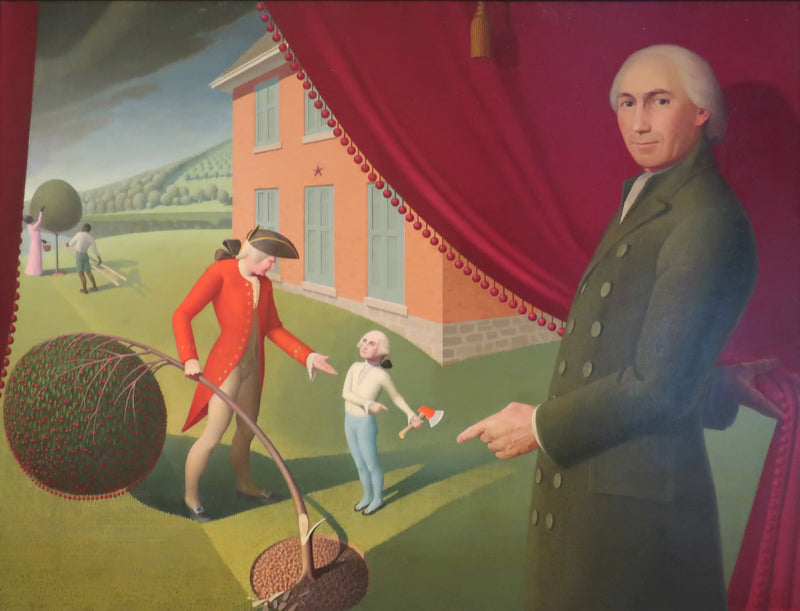 The Parson Weems' Fable - Grant Wood